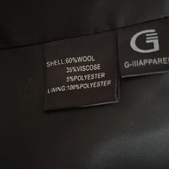 Jones New York Trench Coat Peplum Wool Blend size 12 - Picture 7 of 9